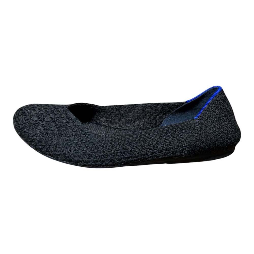 Rothy's The Flat Black Honeycomb Ballet Flats Shoes